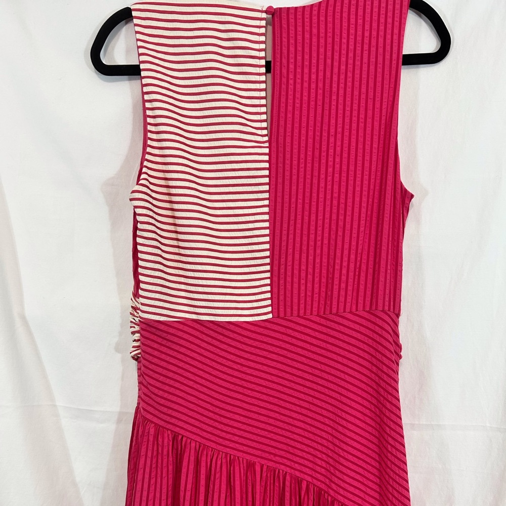 Adelyn Rae Desi Textured Colorblock Striped Dress NWT Size M - Picture 6 of 11